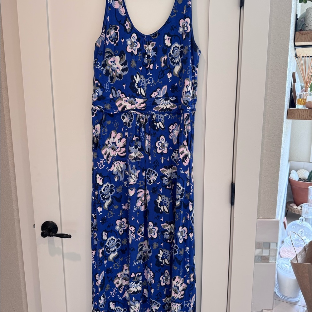 Boden Blue and Pink Floral Dress